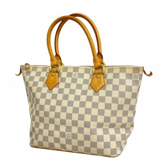 LOUIS VUITTON Handbags - Louis Vuitton Damier Azur Saleya PM Tote Bag N51186 White Women's